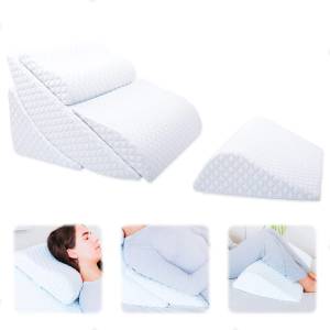 Review Analysis + Pros/Cons - Cushy Form Back Pain Relief Half Moon Bolster  Wedge Provides Best Support for Sleeping on Side or Back Memory Foam Semi  Roll Leg Knee Pillow with Washable