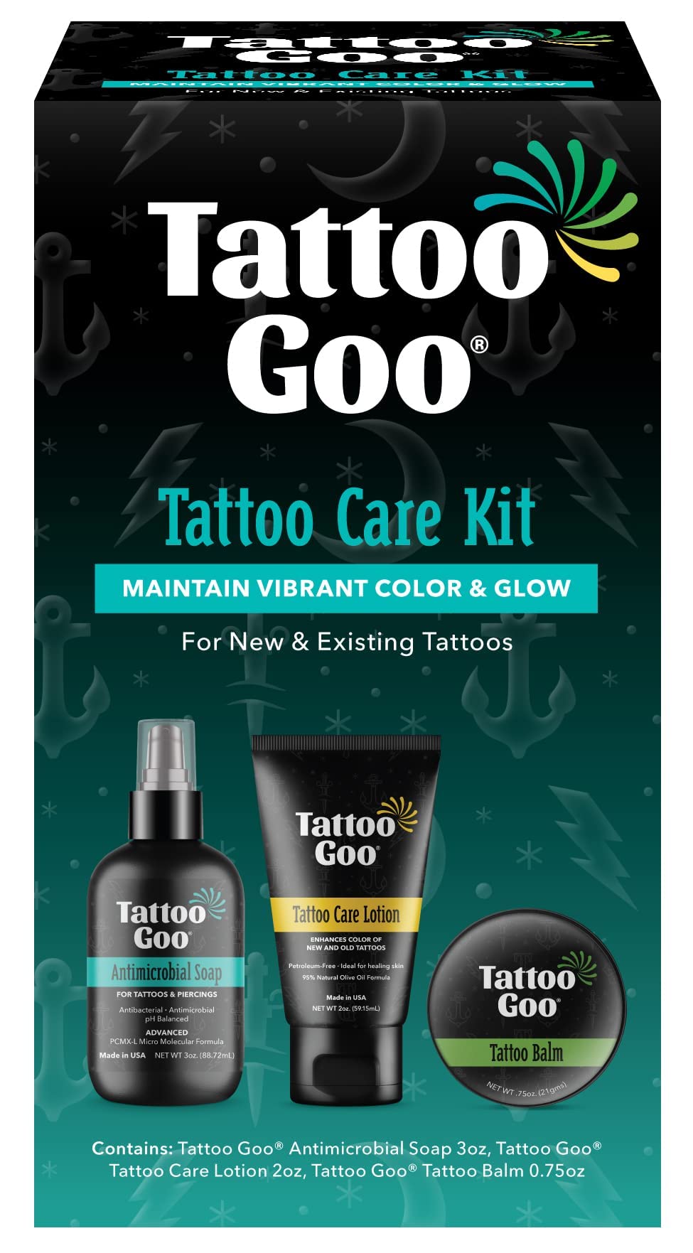 Perfect for daily use  Buy 3pcs Tattoo Goo Aftercare Kit Tattoo Cleansing  Soap Balm Tins and Care Lotion Online at Best Price