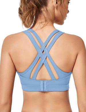 High Impact Crossback Sports Bra, Max Support, Adjustable Straps