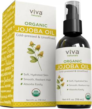 Sky Organics Organic Jojoba Oil for Face and All Skin Types to Balance Skin  4 fl