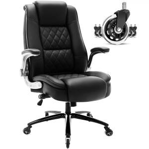 Efomao Desk Office Chair 400LBS, Big and Tall Office Chair, PU