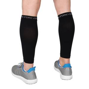 Doc Miller Calf Compression Sleeve 1Pair 20-30mmHg Recovery Varicose Veins  WHITE