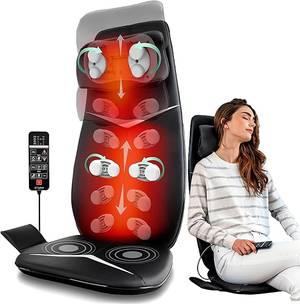 BOB AND BRAD Neck and Shoulder Massager with Heat, Cordless Shiatsu  Massagers for Neck and Back, 3D Kneading Massage Pillow for Muscle Pain  Relief, Relaxation Gifts for Women Men