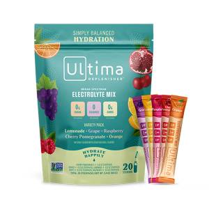 Ultima Replenisher Hydration Electrolyte Powder- 90 Servings- Keto & Sugar  Free- Feel Replenished, Revitalized- Naturally Sweetened- Non- GMO & Vegan