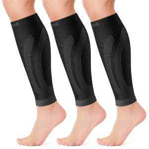 Calf Compression Sleeves for Men Women. Footless Compression Socks Without  Feet . Shin Splints Varicose Vein Treatment for Legs & Pain Relief. Calf  Braces Splints & Supports. Best Wide leg compression sleeve