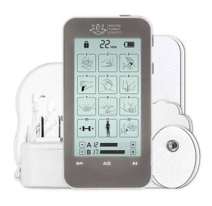 iSTIM EV-805 TENS EMS 4 Channel Rechargeable Combo Machine Unit - Muscle  Stimulator + Back Pain Relief and Management- 24 Programs/Backlit  (Including