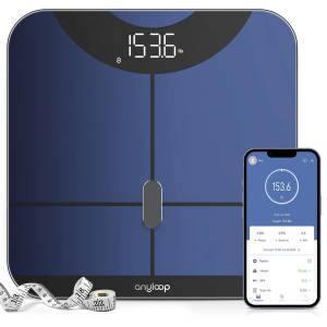 OOYY Digital Simple and Practical Body Fat Scale with Led  Display, Bathroom Scale with Smartphone App : Health & Household