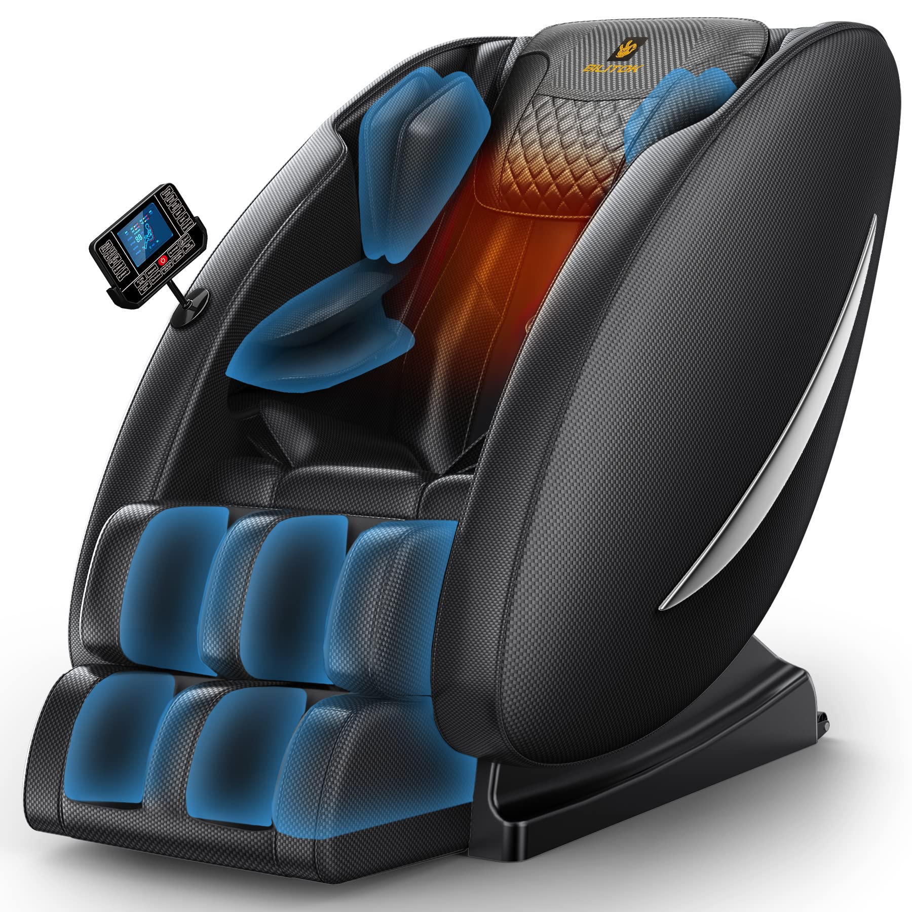 Bestmassage shiatsu massage chair full body recliner with heat stretched foot online rest