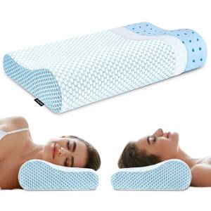 KQJQS Cervical Anti Snore Pillows for Sleeping - Ergonomic Neck Support  Pillow for Neck & Shoulder Pain Relief - Side, Back, Stomach Sleepers