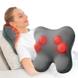  Zyllion Back and Neck Massager with Heat - 3D Deep Tissue Shiatsu  Massage Pillow for Chair, Car and Muscle Pain on Whole Body: Shoulders,  Calf, Foot, Legs, Arms (NOT Cordless) 