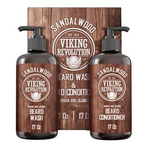 Viking Revolution Tea Tree Shampoo and Conditioner Set - Hydrates  Moisturizes Soothes Dry and Itchy Scalps - With Natural Tea Tree Oil - 17 oz