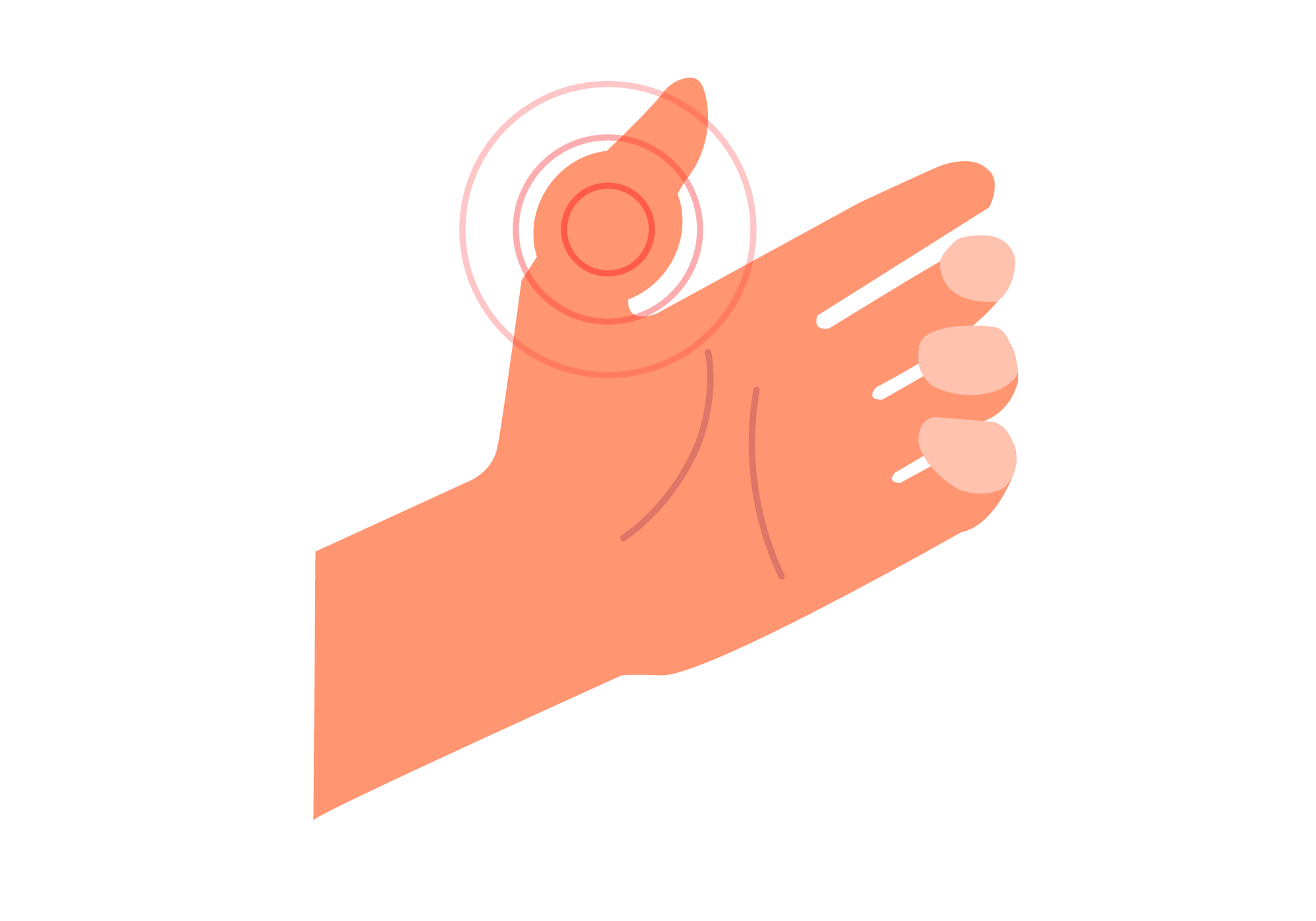 when you bring any of your fingers in contact with your thumb, this movement is called