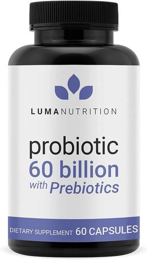 Luma Nutrition Probiotics 60 Billion CFU with Prebiotics