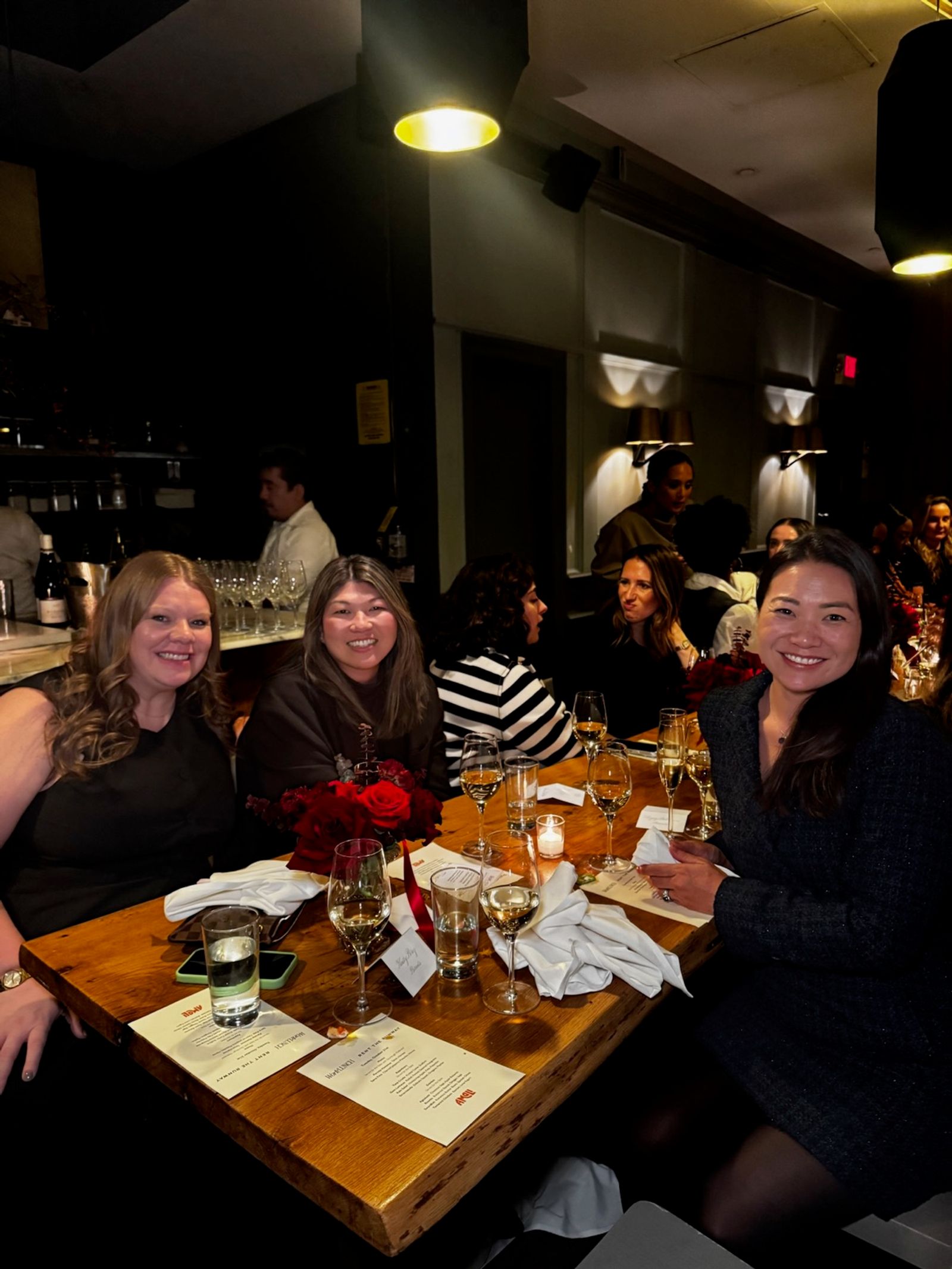 Guests at the table at the Rent the Runway × Work Lunch dinner