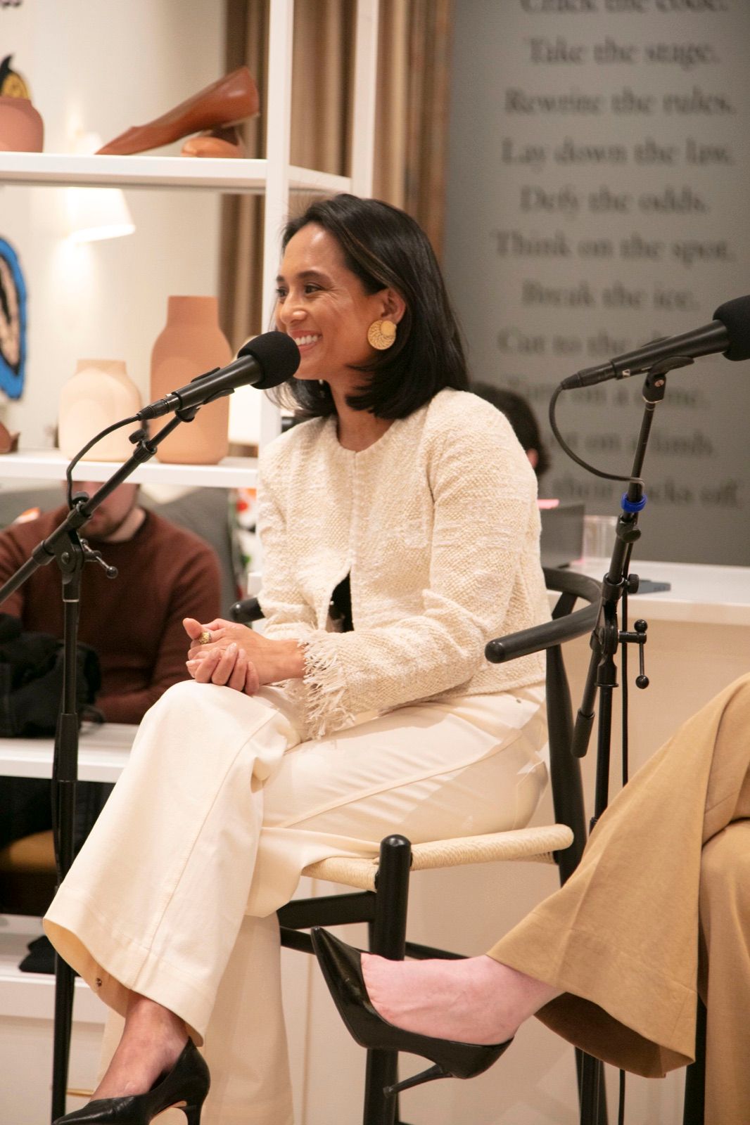 Jeanelle speaking on a panel