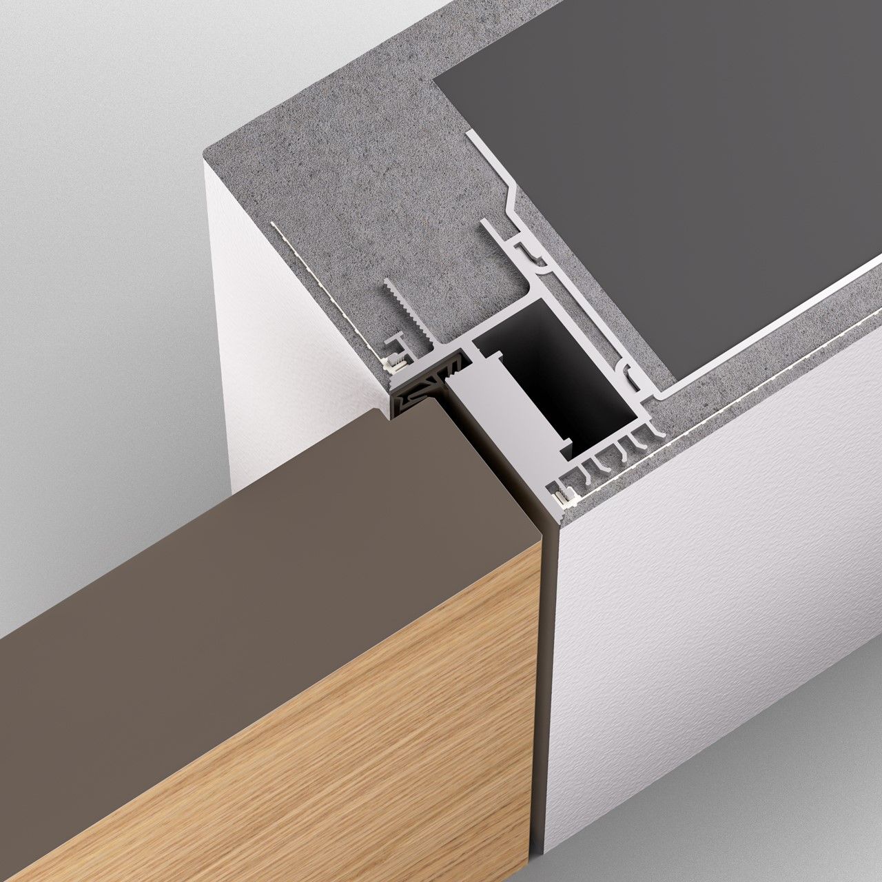 Close-up of door profile