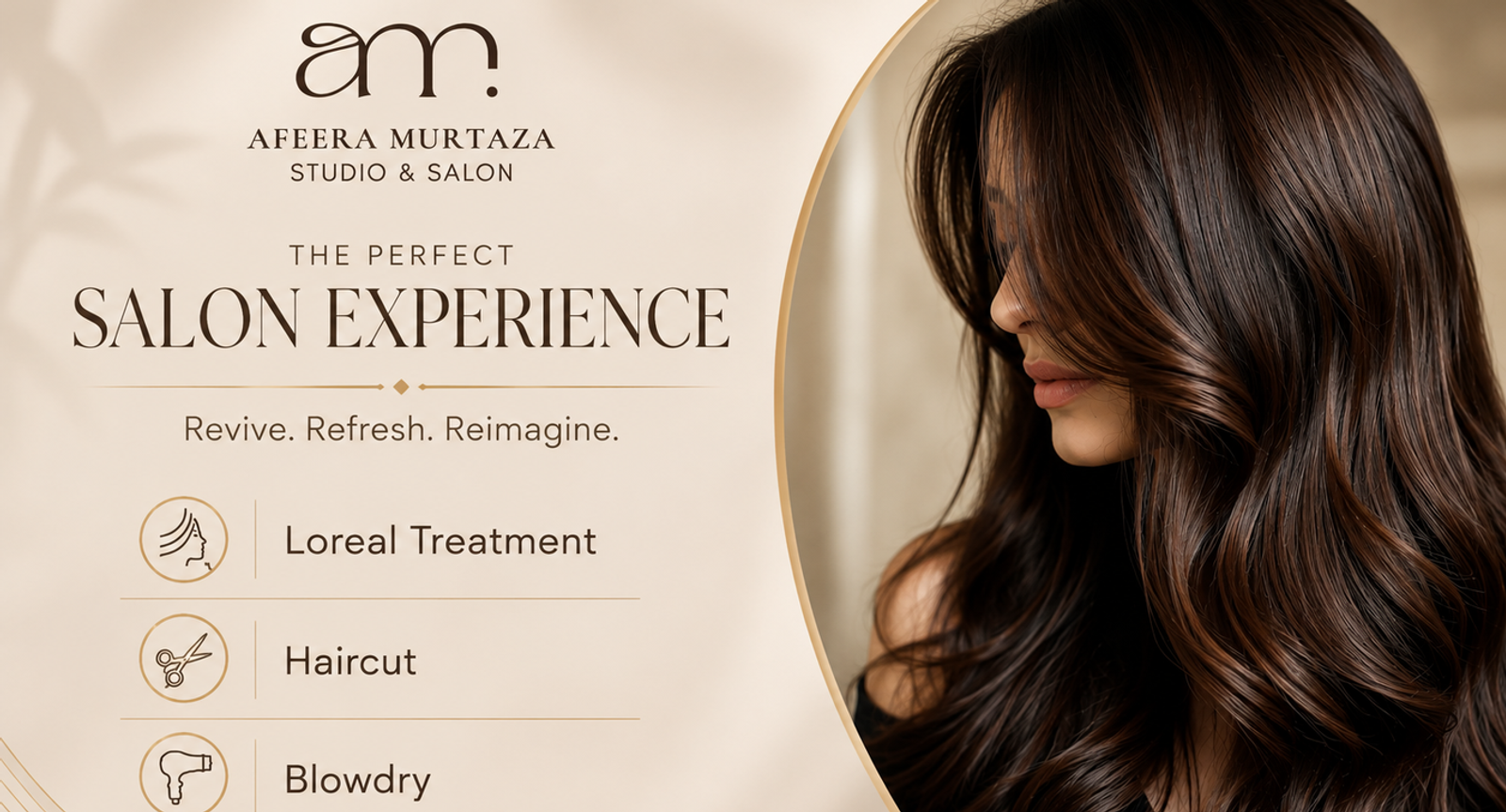 L'Oréal Hair Treatment and Haircut at Afeera Murtaza Studio Lahore