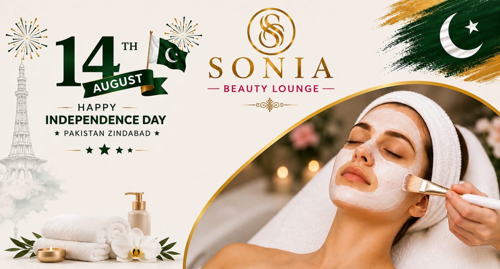Azadi Glow and Relaxation facial and spa treatment at Sonia's Beauty Lounge