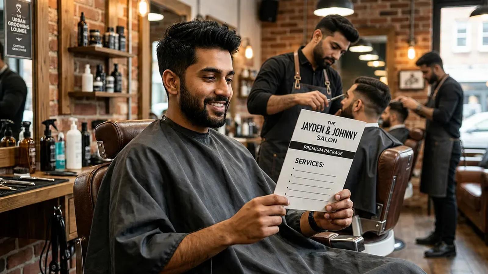 Premium men's grooming and whitening facial package at Jayden and Johnny Salon, Gulberg III, Lahore
