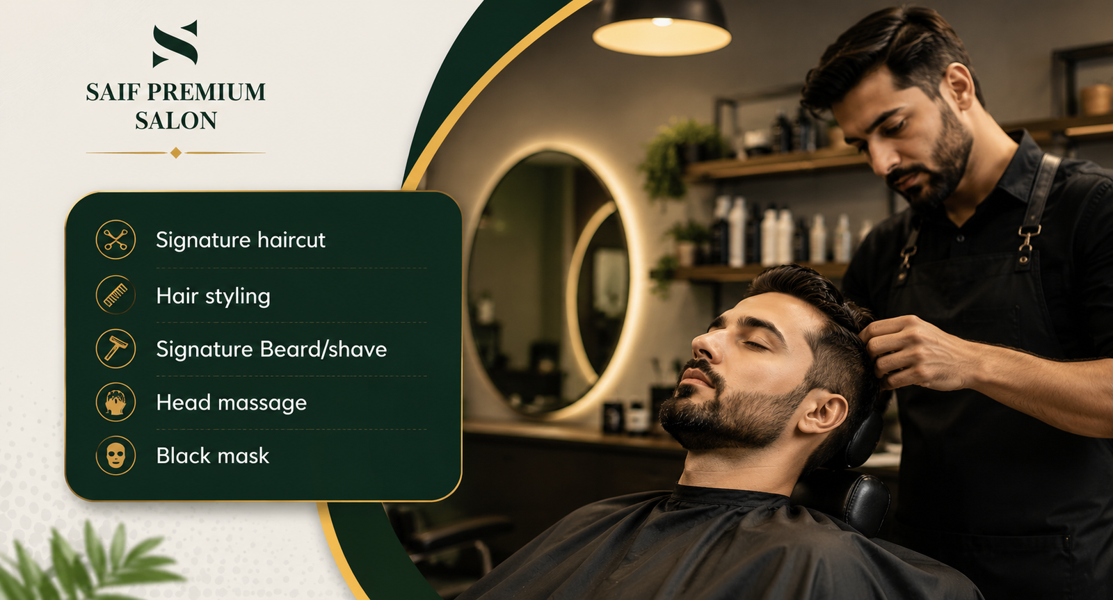Men grooming package at C and S Men Salon Lahore