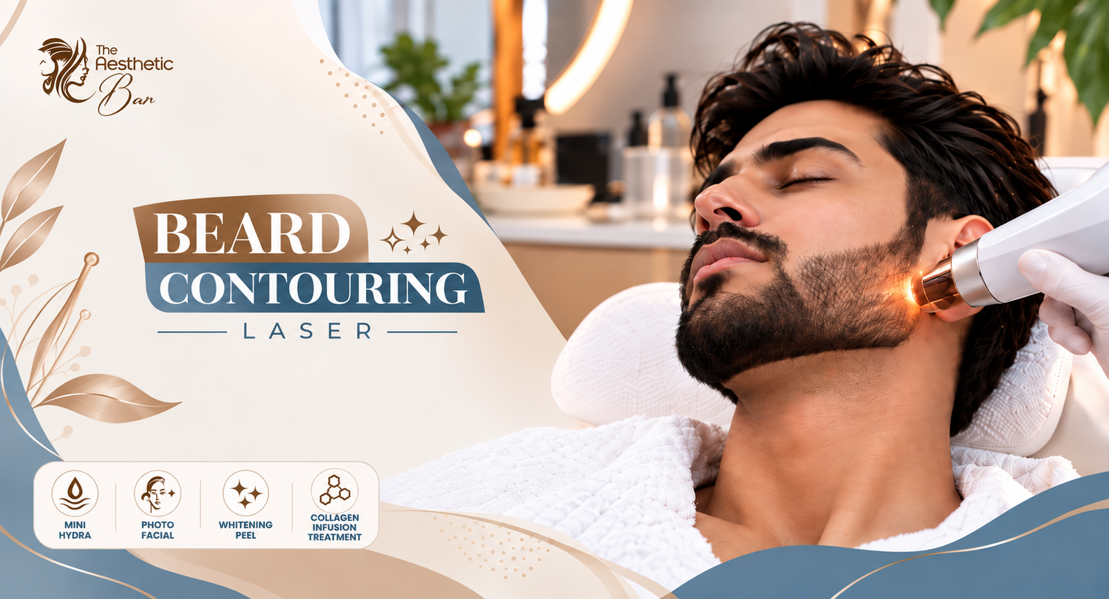 Beard Contouring Laser and Mini Hydra at The Aesthetic Bar