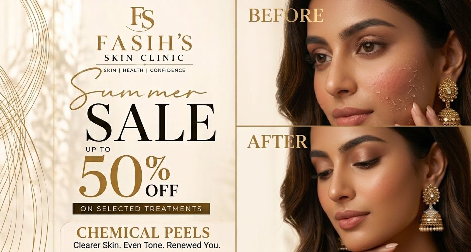 Chemical peel skin treatment at Fasih's Skin Clinic in DHA Phase 1, Lahore