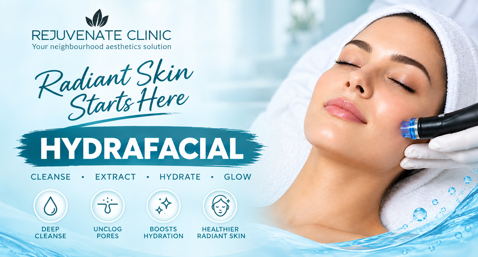9-Step Hydrafacial treatment session at Luxe Bridal Salon in DHA Phase 5
