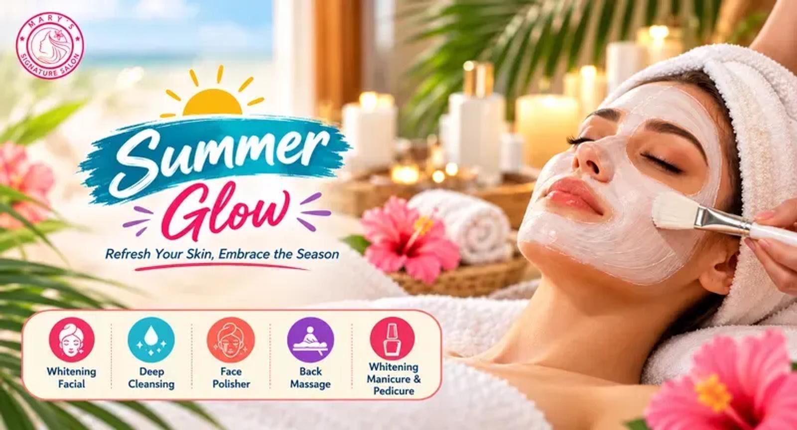 Skincare and beauty care treatment room at Mary's Signature Salon DHA Phase 6 Lahore