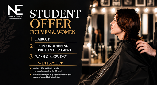 Haircut and deep conditioning at Naveed Emmanuel Saloon in DHA Phase 5