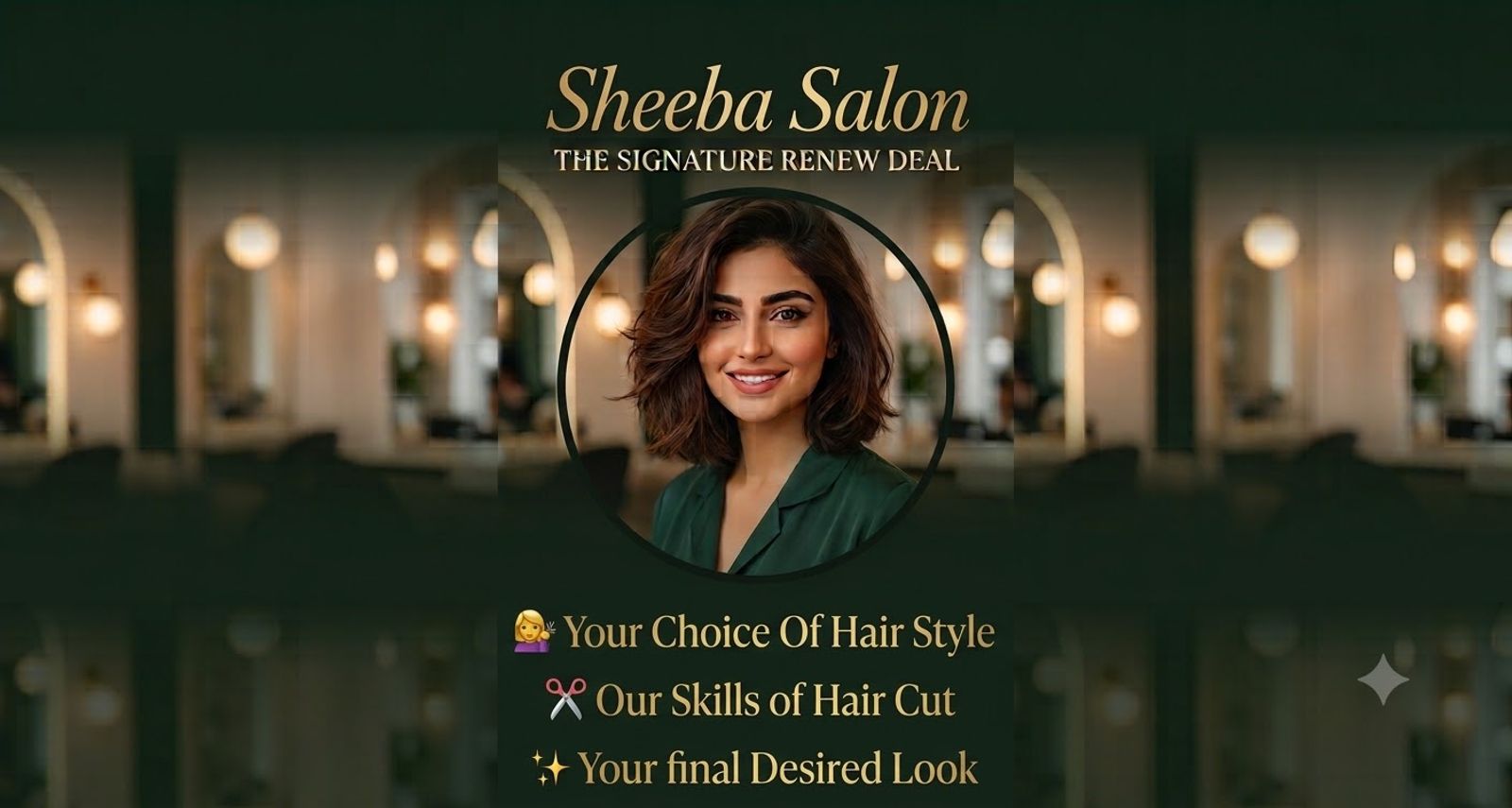 Expert haircut and styling at Sheeba Signature Salon, DHA Phase 1, Lahore