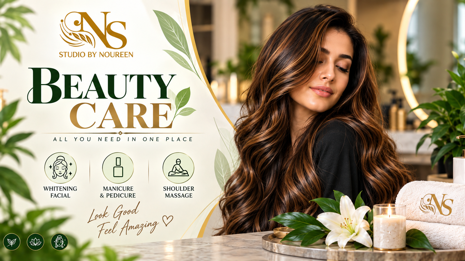 NS Studio by Noureen Complete Beauty Care package in DHA Phase 4 Lahore
