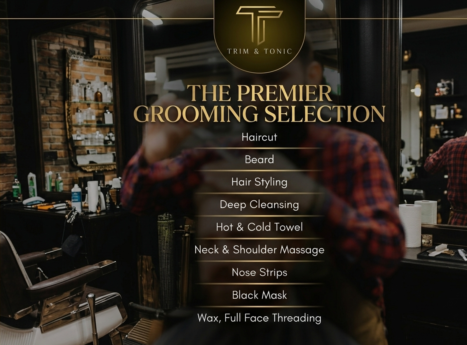 The Premium Grooming men's package at Trim and Tonic, DHA Phase 4 Lahore
