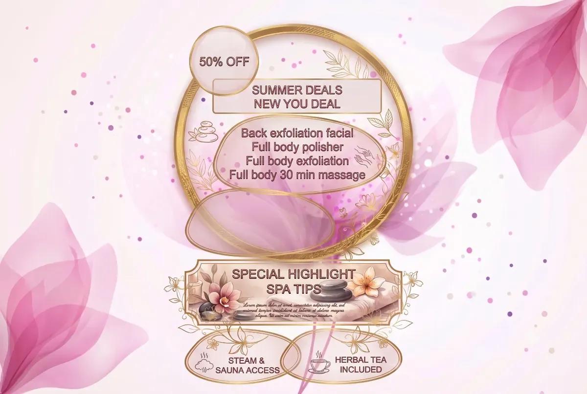 Full body spa package with massage and steam at Lounge 8 Salon in DHA Phase 1 Lahore