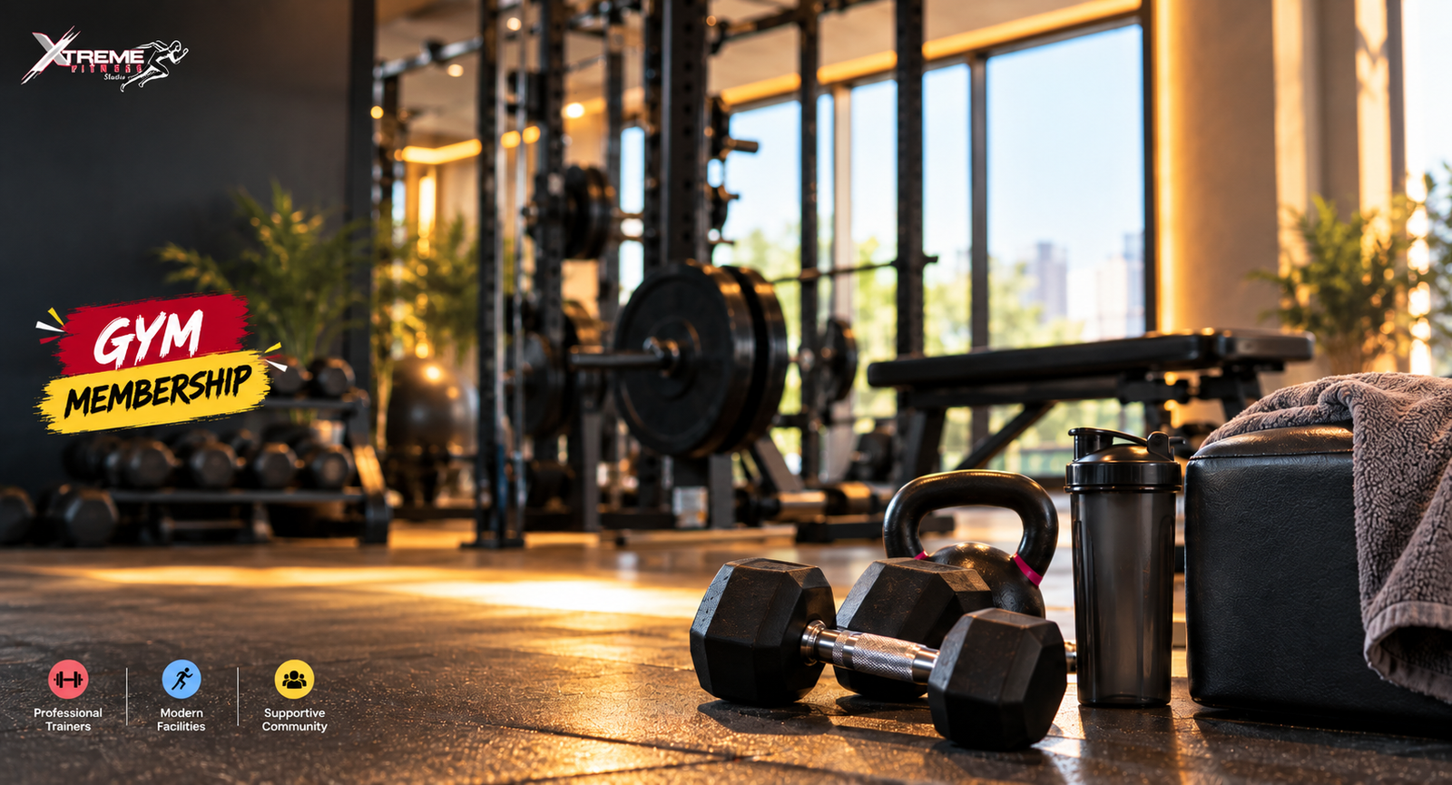 Cardio and strength training equipment inside Xtreme Fitness Gym in DHA Phase 6 Lahore