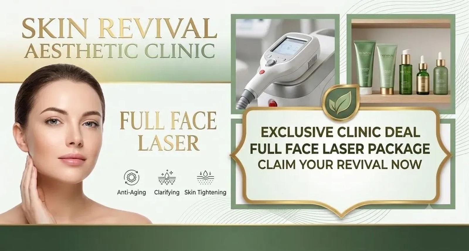 Full face laser package at Skin Revival Aesthetic Clinic, DHA Phase 1 Lahore