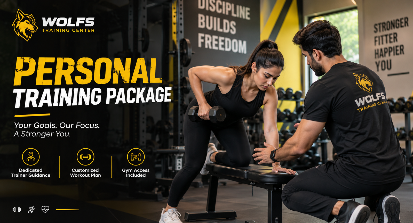Dedicated strength and conditioning area at Wolfs Fitness Zone in DHA Phase 6 Lahore