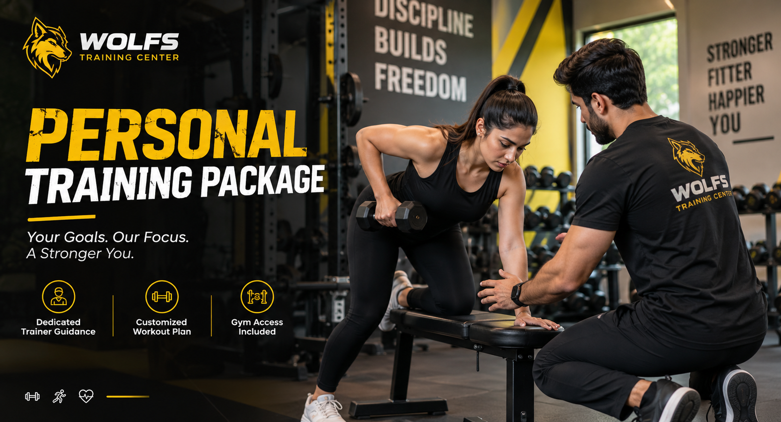 Dedicated strength and conditioning area at Wolfs Fitness Zone in DHA Phase 6 Lahore