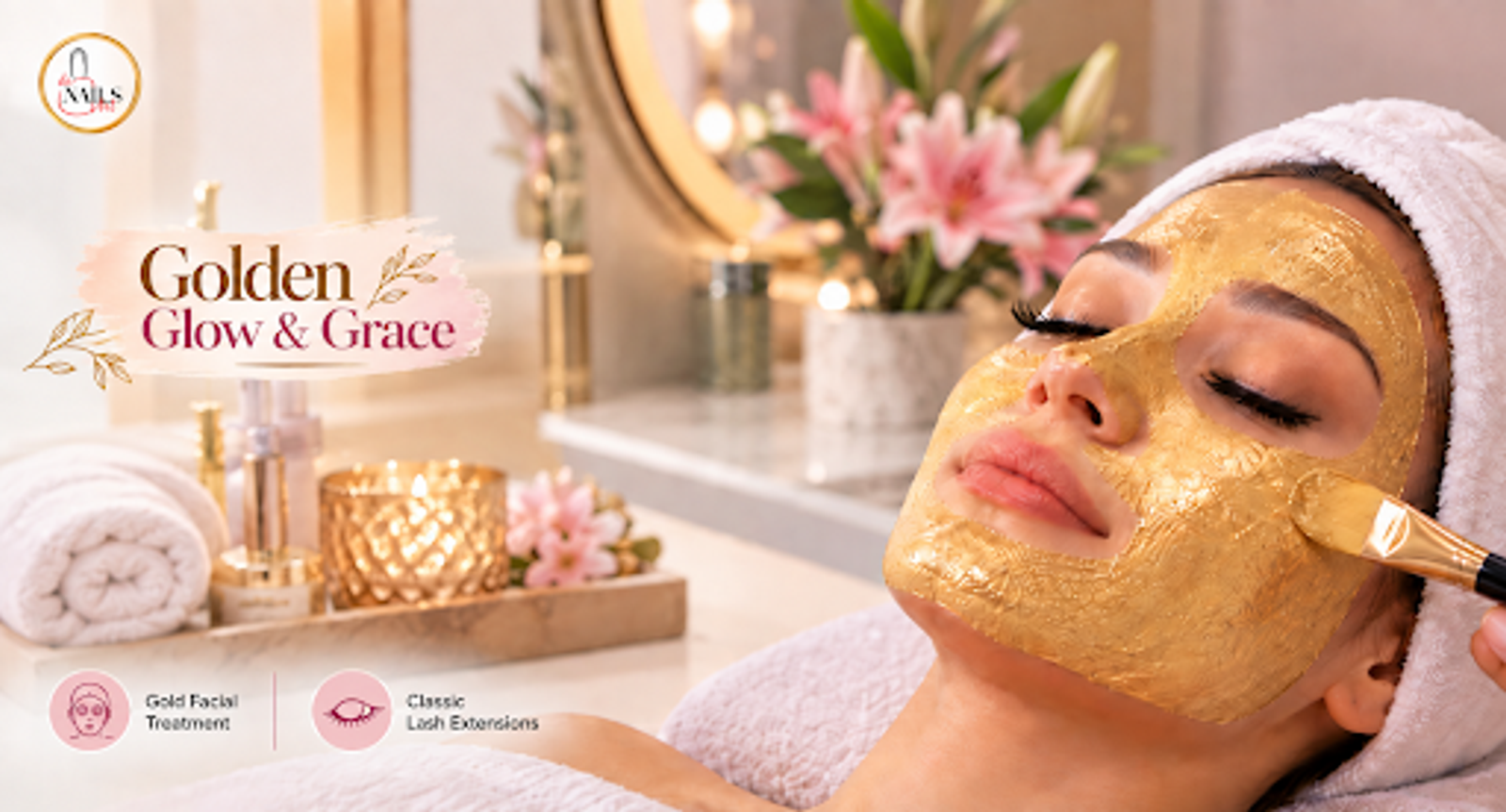 Aesthetic treatment and lash extension room at De Nails Art and Salon in Gulberg Lahore
