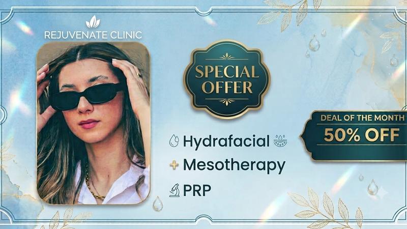 Hydrafacial, mesotherapy and PRP clinical skin treatment at Rejuvenate Clinic, DHA Phase 3 Lahore