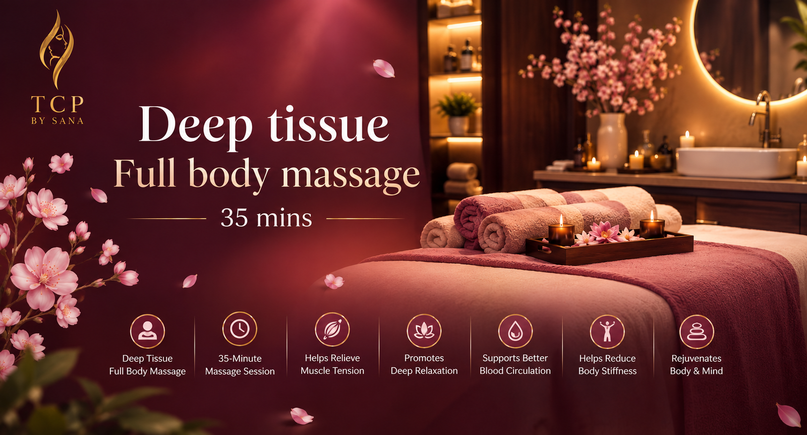 Therapist preparing calming massage oils and towels at The Color Palette by Sana in DHA Phase 6 Lahore