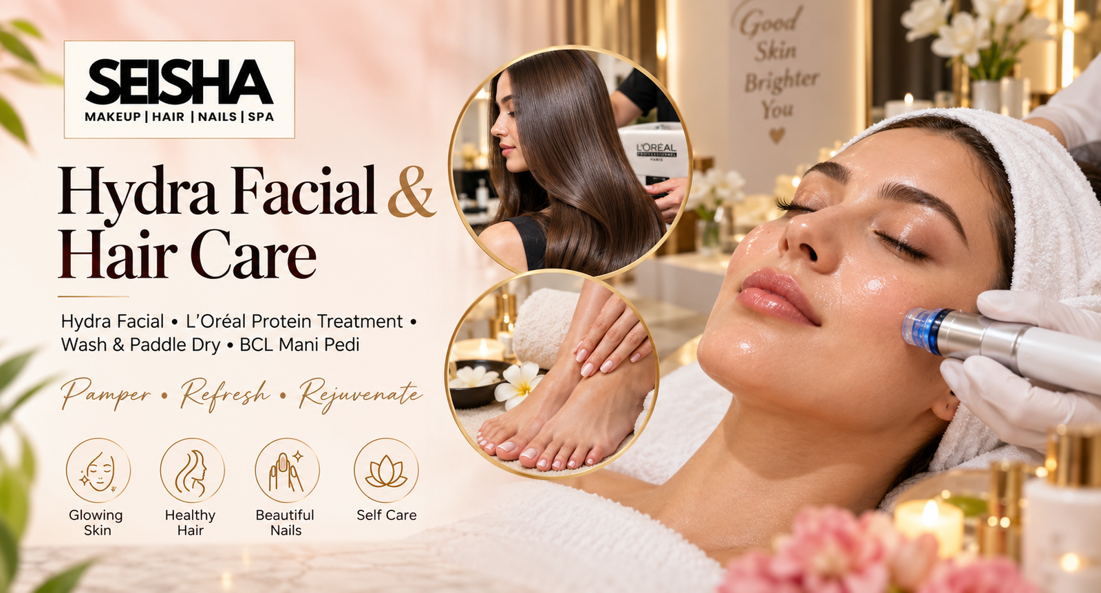 SEISHA Hydra Facial and salon package in DHA Phase 3