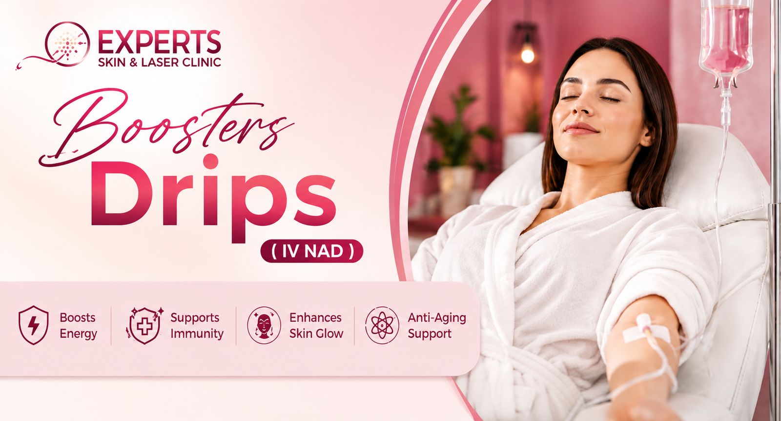 IV NAD booster drip clinical setup