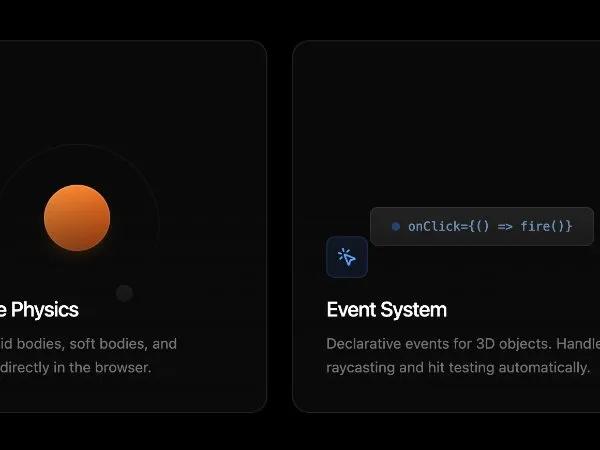 Animated Feature Cards Grid preview