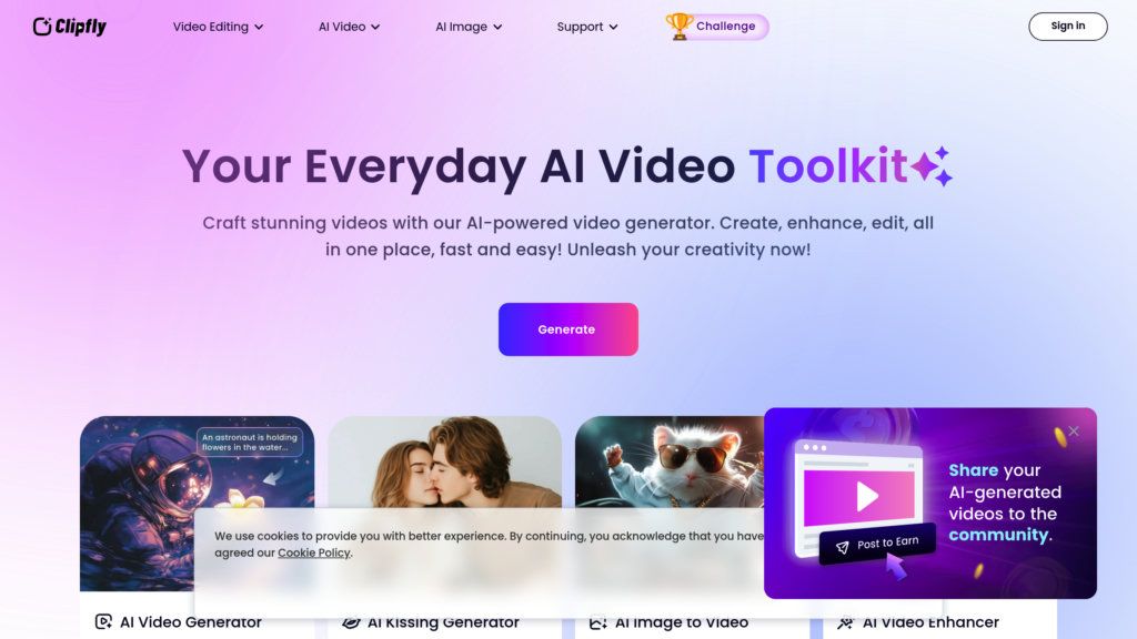 Clipfly AI screenshot