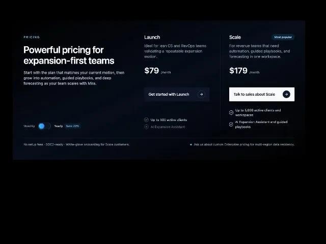 Two-Tier SaaS Pricing Section with Billing Toggle preview