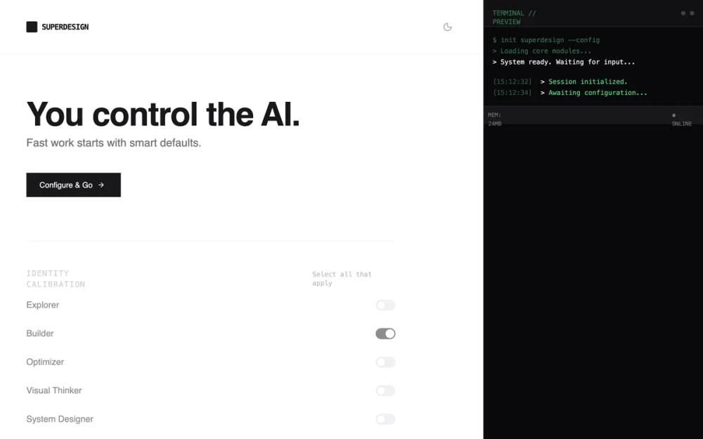 Superdesign Setup - Inline Preview
