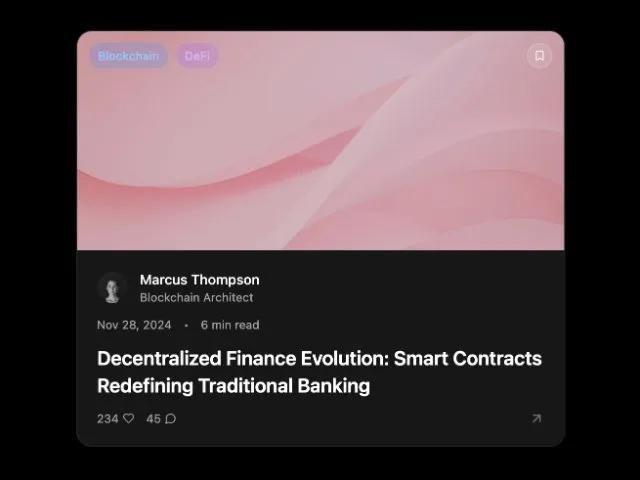 Compact Article Card with Author preview