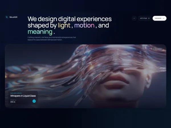 Cinematic Hero Layout with Floating Menu preview
