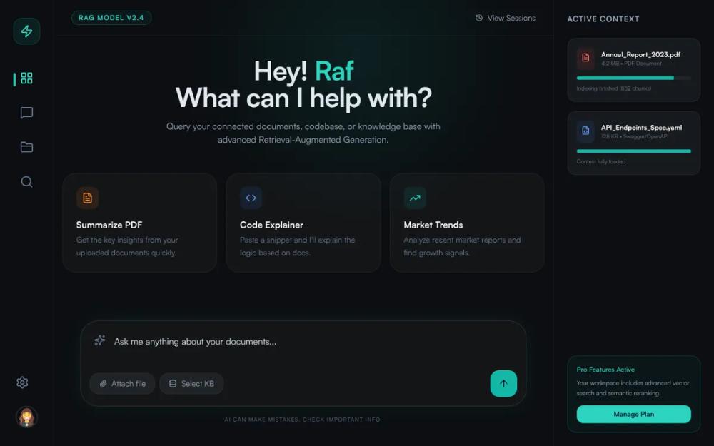 NexGen RAG - Cyan Midnight Theme Update