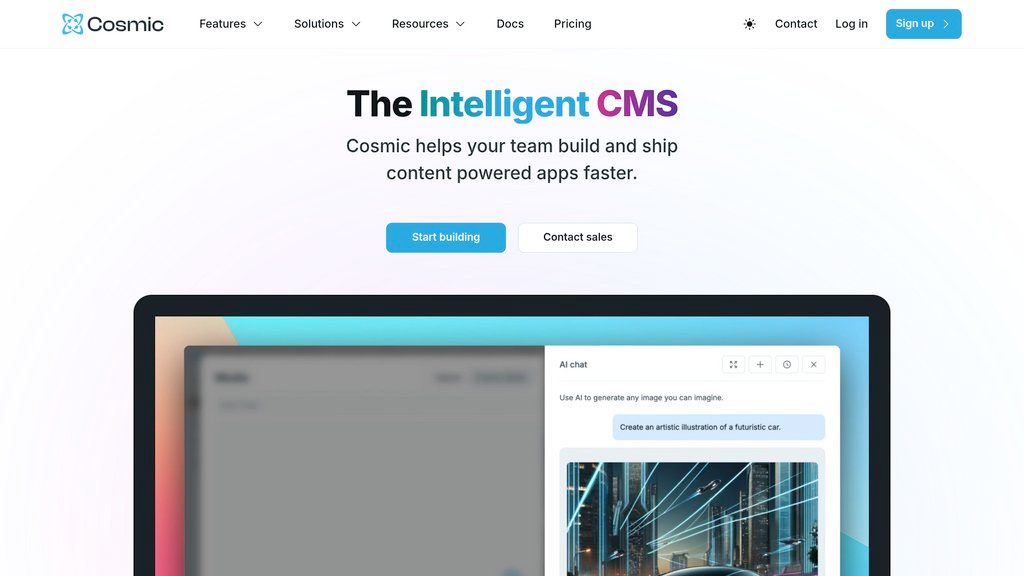 Cosmic JS screenshot